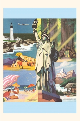 Vintage Journal Sceneries of the US Travel Poster Cover Image
