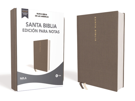 Nbla Santa Biblia Edición Para Notas, Tapa Dura/Tela, Gris, Letra Roja By Nbla-Nueva Biblia de Las Américas Cover Image