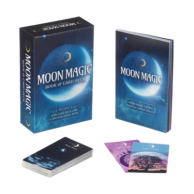 Moon Magic Book & Card Deck: Includes a 50-Card Deck and a 128-Page Guide Book [With Cards] Cover Image