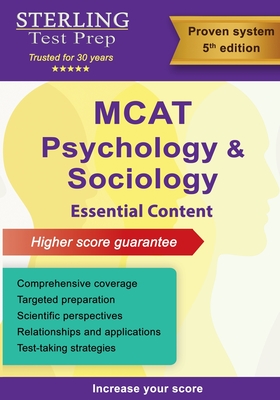 Sterling Test Prep MCAT Psychology & Sociology: Review of Psychological, Social & Biological Foundations of Behavior Cover Image