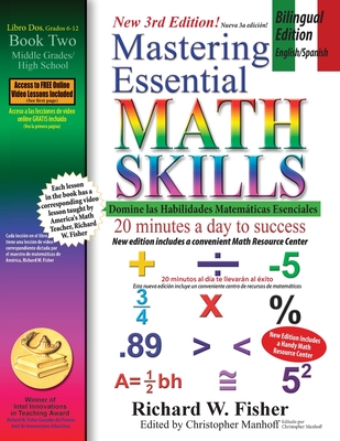 Mastering Essential Math Skills Book 2, Bilingual Edition - English/Spanish Cover Image