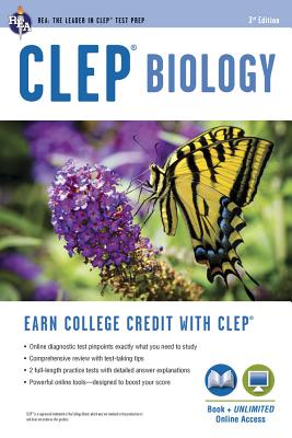 Clep(r) Biology Book + Online Cover Image