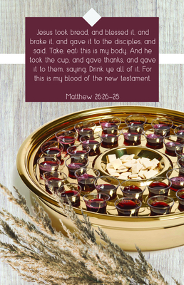 Communion Bulletin: And Blessed It (Package of 100): Matthew 26:26-28 (KJV) By Broadman Church Supplies Staff (Contributions by) Cover Image