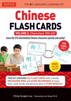 Chinese Flash Cards Kit Volume 2: Hsk Levels 3 & 4 Intermediate Level: Characters 350-622 (Online Audio Included) Cover Image