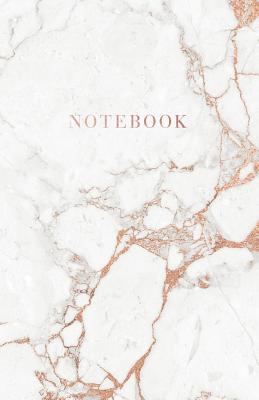 Notebook: Beautiful Marble and Gold with Roe Gold Lettering 5.5 X 8.5 - A5 Size By Paperlush Press Cover Image
