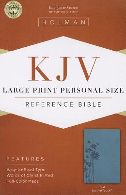 Cover for KJV Large Print Personal Size Reference Bible, Teal LeatherTouch