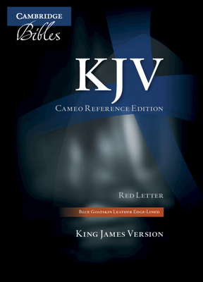 KJV Cameo Reference Edition, Blue Goatskin Leather, Red-Letter Text, Kj456: Xre  Cover Image