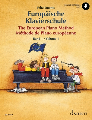 The European Piano Method - Volume 1: German/French/English Book with Online Audio Cover Image