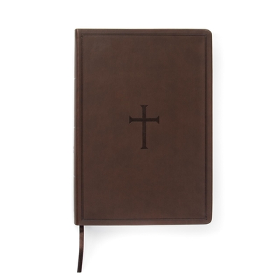 CSB Super Giant Print Reference Bible, Brown LeatherTouch, Value Edition Cover Image