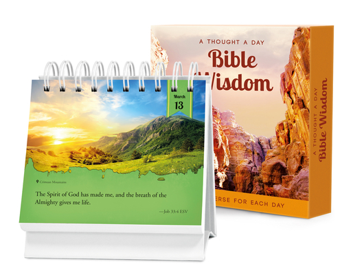 A Thought a Day--Bible Wisdom: A Daily Desktop Quotebook By Brooke Wexler (Compiled by) Cover Image