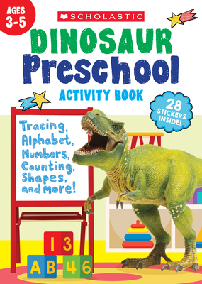 Dinosaur Preschool Activity Book Cover Image