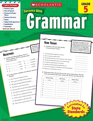 Scholastic Success With Grammar: Grade 5 Workbook Cover Image