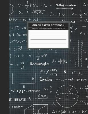 Graph Paper Notebook: 5 Squares per inch Graphing Notebook Quad Ruled Notebook Science & Math Notebook Graph Composition Book For Student & Cover Image