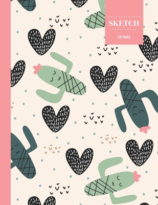 Sketch 110 Pages: Cactus Sketchbook for Kids, Teen and College Students - Succulent Llama Pattern By Sketch Notebook Hinterland Cover Image