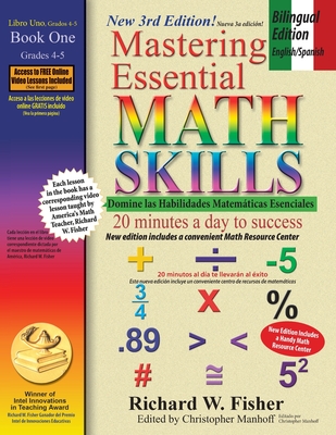 Mastering Essential Math Skills Book 1, Bilingual Edition - English/Spanish Cover Image