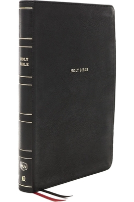 Nkjv, Thinline Bible, Large Print, Leathersoft, Black, Thumb Indexed, Comfort Print: Holy Bible, New King James Version By Thomas Nelson Cover Image