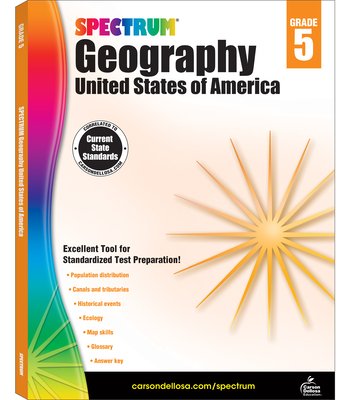 Spectrum Geography, Grade 5: United States of America Volume 95 Cover Image