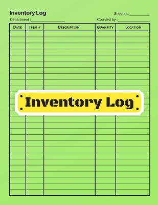 Inventory log: V.3 - Inventory Tracking Book, Inventory Management and Control, Small Business Bookkeeping / double-sided perfect bin Cover Image