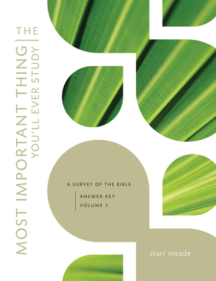 The Most Important Thing You'll Ever Study: A Survey of the Bible: Answer Key Cover Image