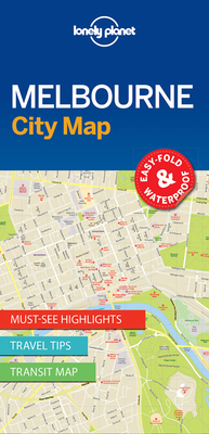 Lonely Planet Melbourne City Map Cover Image