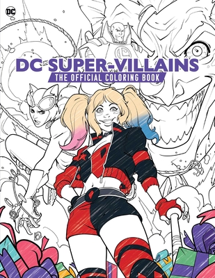 DC Super-Villains: The Official Coloring Book Cover Image