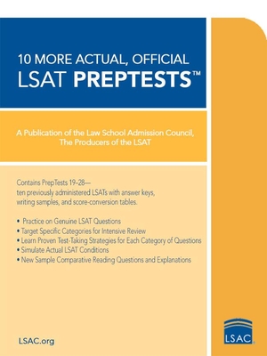 10 More, Actual Official LSAT Preptests: (Preptests 19-28) Cover Image