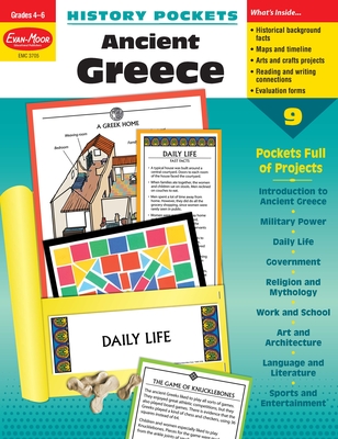 History Pockets: Ancient Greece, Grade 4 - 6 Teacher Resource By Evan-Moor Corporation Cover Image