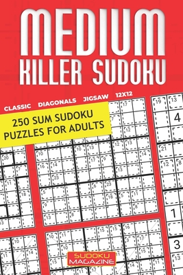 Killer Sudoku Puzzle Book for Adults: 200 Hard to Very Hard Puzzles 9x9  (Volume2) (Paperback)