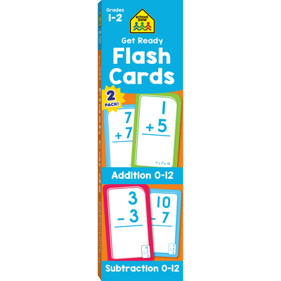 School Zone Get Ready Addition & Subtraction 2-Pack Flash Cards By School Zone Cover Image