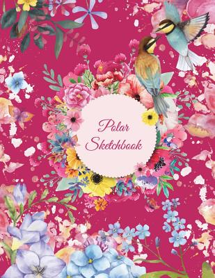 Polar Sketchbook: Pink Color Book, 5 Degree Polar Coordinates 120 Pages Large Print 8.5