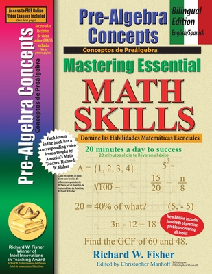 Pre-Algebra Concepts: Bilingual Edition - English/Spanish: Mastering Essential Math Skills Cover Image