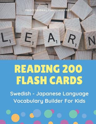 Reading 200 Flash Cards Swedish Japanese Language - 