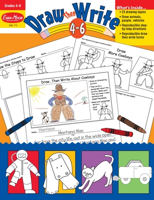 Draw Then Write: Grades 4-6 By Evan-Moor Corporation Cover Image