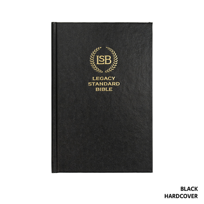 Legacy Standard Bible, Single Column Text Only Edition - Black Hardcover By Steadfast Bibles Cover Image