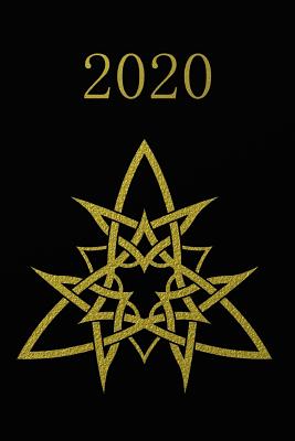 2020: Agenda semainier 2020 - Calendrier des semaines 2020 - Turquoise pointillé - Tatouage Or Noir Design Cover Image