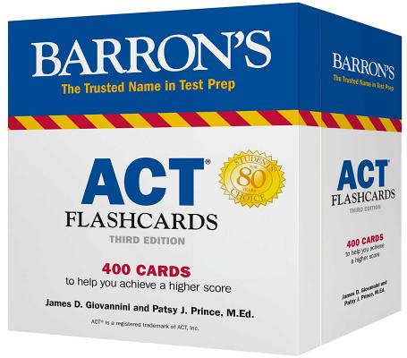 ACT Flashcards (Barron's Test Prep) By James D. Giovannini, Patsy J. Prince, M.Ed. Cover Image