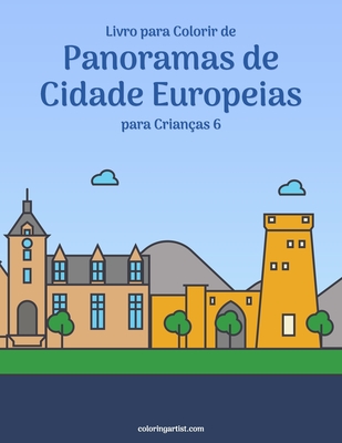 Livro para Colorir de Panoramas de Cidade Europeias para Crianças 6