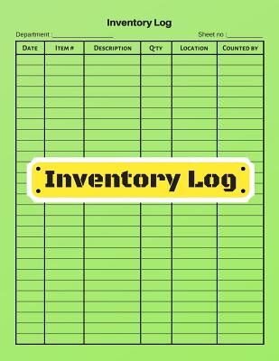 Inventory log: V.4 - Inventory Tracking Book, Inventory Management and Control, Small Business Bookkeeping / double-sided perfect bin Cover Image