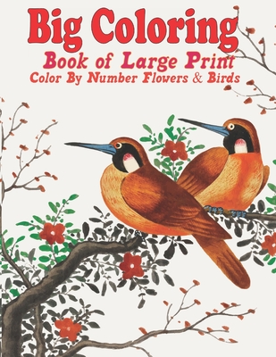 Big Coloring Book of Large Print Color By Number Flowers & Birds: New and  Expanded Edition Large Print Birds, and Flowers Color By Number Adult  Colori (Paperback)