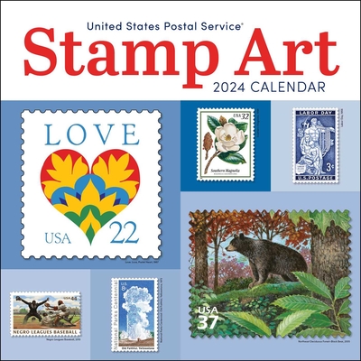United States Postal Service Stamp Art 2024 Wall Calendar By United States Postal Office Cover Image