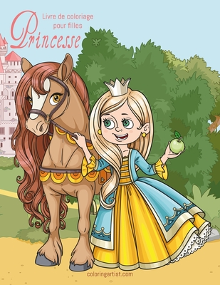 Livre de coloriage pour filles Princesse Cover Image
