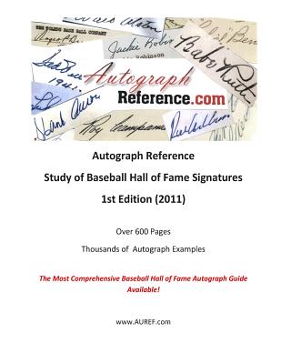 Autograph Reference.com Study of Baseball Hall of Fame Signatures Cover Image
