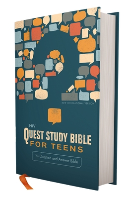 Niv, Quest Study Bible for Teens, Hardcover, Navy, Comfort Print: The Question and Answer Bible Cover Image