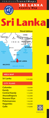 Sri Lanka Travel Map Third Edition By Periplus Editors (Editor) Cover Image