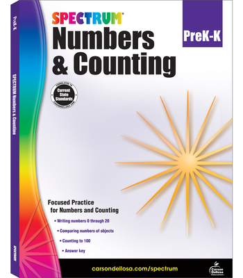 Numbers & Counting, Grades Pk - K (Spectrum) By Spectrum (Compiled by), Carson Dellosa Education (Compiled by) Cover Image