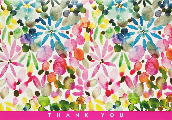 Watercolor Garden Thank You Notes By Peter Pauper Press Inc (Created by) Cover Image
