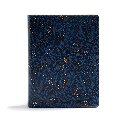 CSB Study Bible, Navy LeatherTouch, Indexed: Faithful and True Cover Image