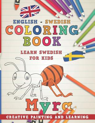 Coloring Book: English - Swedish I Learn Swedish for Kids I Creative Painting and Learning. (Learn Languages #11) Cover Image