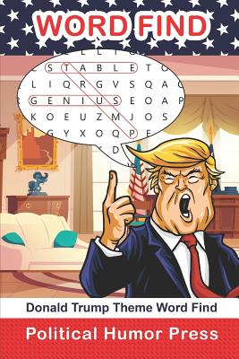 Donald Trump Theme Word Find: Adult Puzzle Book Cover Image