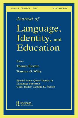 Queer Inquiry in Language Education Jlie V5#1 By Cynthia Nelson (Editor) Cover Image